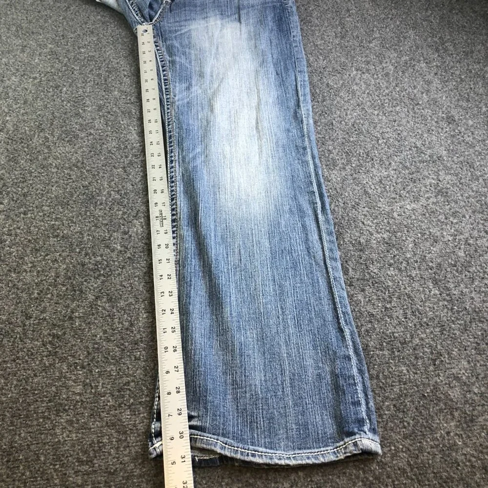 BKE Jeans Mens 34x30 Tyler Blue Denim Bootcut Leg Western Cowboy Rodeo - Picture 6 of 10